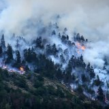 Un important incendie ravage depuis lundi une forêt dans le Haut-Valais. La sécheresse est notamment en cause.